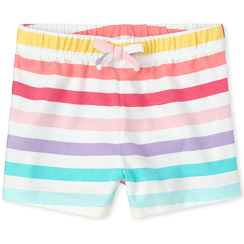 

Baby Girls Baby And Toddler Mix And Match Rainbow Striped Shorts - Multi - The Children's Place