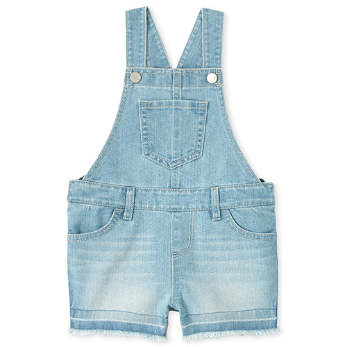 

Newborn Baby And Toddler Let Down Hem Denim Shortalls - The Children's Place