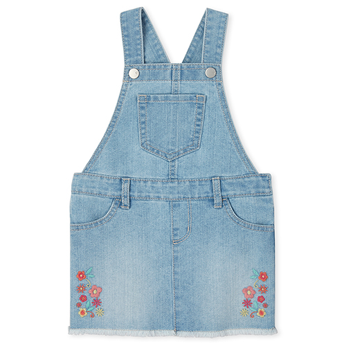 

s Baby And Toddler Embroidered Flower Denim Skirtall - The Children's Place