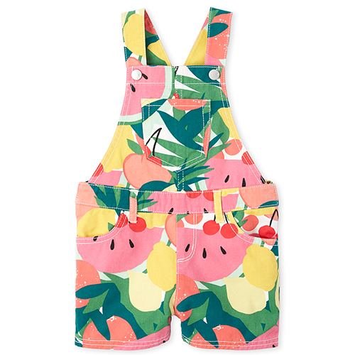

s Baby And Toddler Fruit Shortalls - Green - The Children's Place