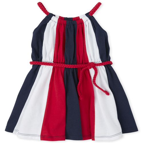 

s Baby And Toddler Americana Striped Dress - Blue - The Children's Place