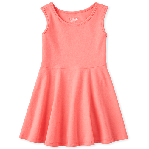 

s Baby And Toddler Tank Dress - Orange - The Children's Place
