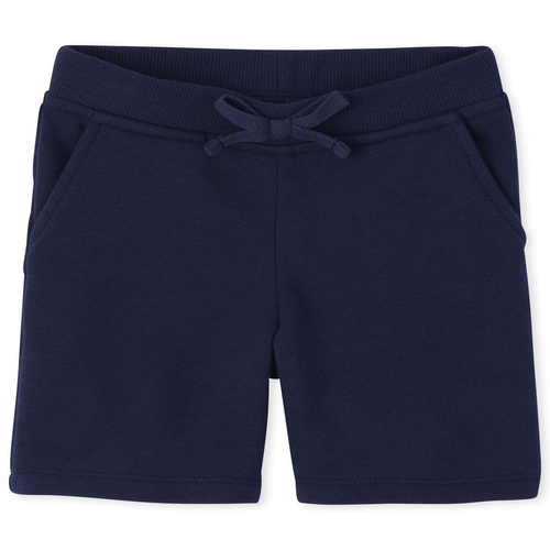 

s Toddler Uniform Active French Terry Shorts - Blue - The Children's Place