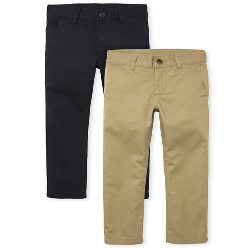 

Boys Boys Uniform Skinny Chino Pants 2-Pack - Multi - The Children's Place