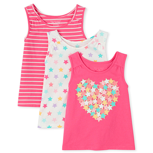 

s Baby And Toddler Mix And Match Tank Top 3-Pack - Pink - The Children's Place
