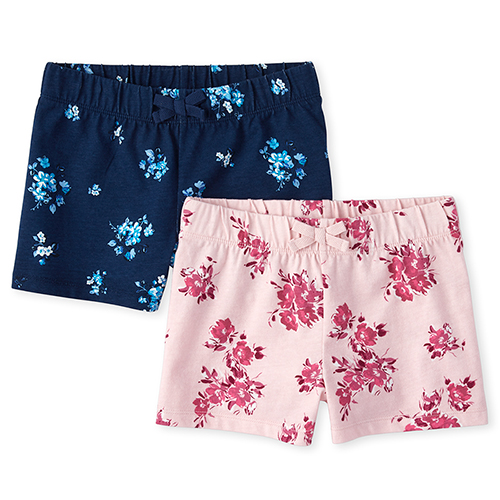 

s Floral Shorts 2-Pack - Blue - The Children's Place