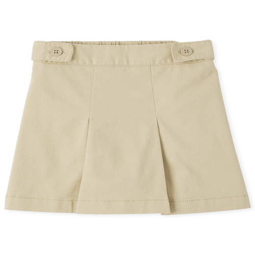 

Girls Uniform Wrinkle Resistant Skort - Tan - The Children's Place
