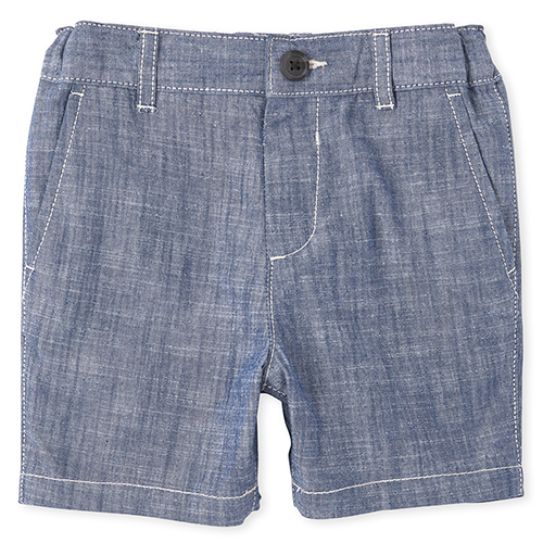 

s Baby And Toddler Boys Crosshatch Chino Shorts - Blue - The Children's Place