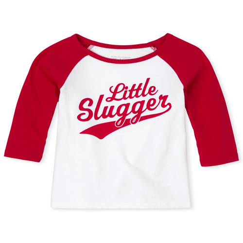 

s Baby And Toddler Matching Family Slugger Graphic Tee - White T-Shirt - The Children's Place