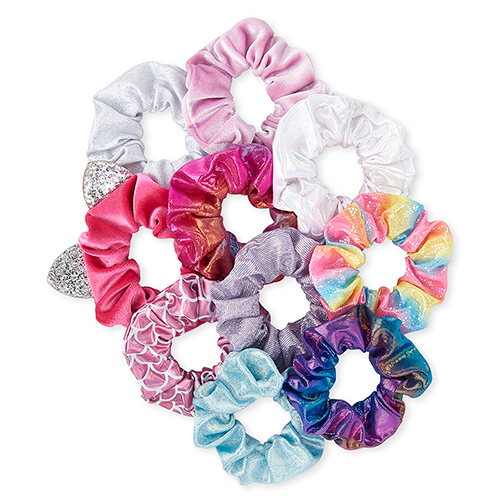 

Girls Metallic Velvet Scrunchie 10-Pack - Multi - The Children's Place