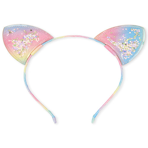 

Girls Shakey Rainbow Cat Ears Headband - Multi - The Children's Place