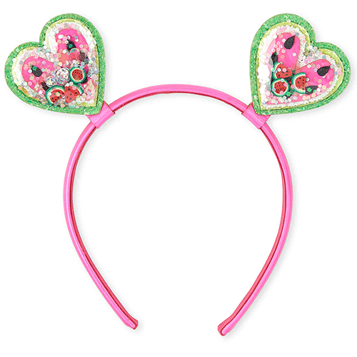 

Baby Girls Toddler Shakey Watermelon Heart Headband - Pink - The Children's Place
