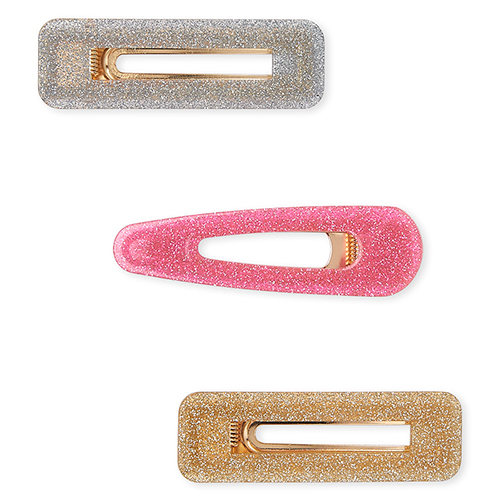 

Girls Glitter Hair Clip 3-Pack - Multi - The Children's Place