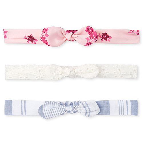 

Newborn Baby Floral Eyelet Bow Headwrap 3-Pack - Multi - The Children's Place