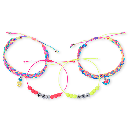 

Girls Fruit Braided Bff Bracelet 4-Pack - Multi - The Children's Place