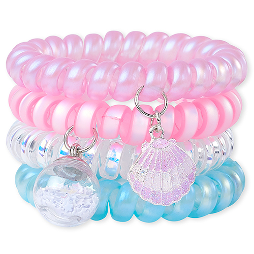 

Girls Shakey Seashell Coil Bracelet 4-Pack - Multi - The Children's Place