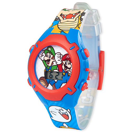 

Boys Boys Mario And Luigi Light Up Digital Watch - Multi - The Children's Place