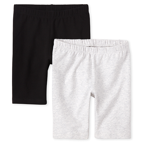 

Girls Mix And Match Bike Shorts 2-Pack - Black - The Children's Place