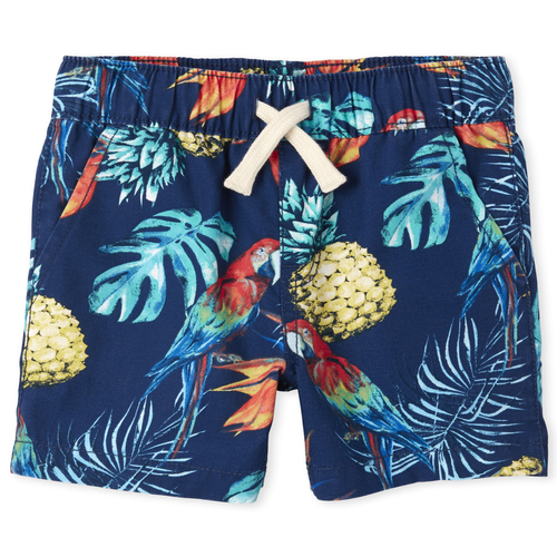 

s Baby And Toddler Boys Parrot Pull On Jogger Shorts - Blue - The Children's Place