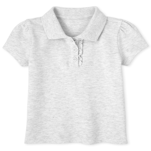 

s Toddler Uniform Pique Polo - Gray - The Children's Place