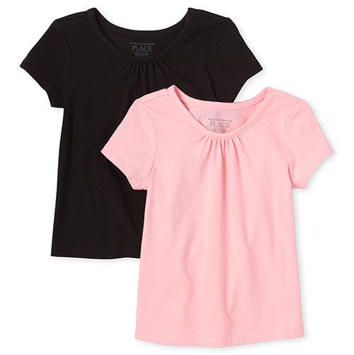 

s Baby And Toddler Basic Layering Tee 2-Pack - Black T-Shirt - The Children's Place