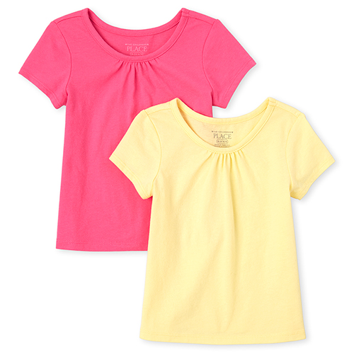 

s Baby And Toddler Basic Layering Tee 2-Pack - Yellow T-Shirt - The Children's Place