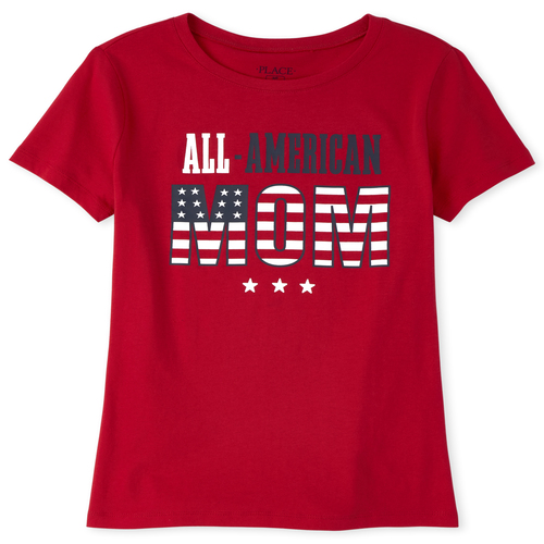 

Womens Matching Family Americana All American Graphic Tee - Red T-Shirt - The Children' Place