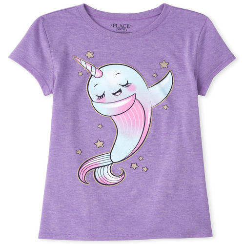 

s Narwhal Graphic Tee - Purple T-Shirt - The Children's Place