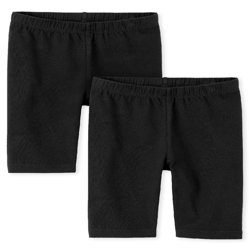 

s Mix And Match Bike Shorts 2-Pack - Black - The Children's Place