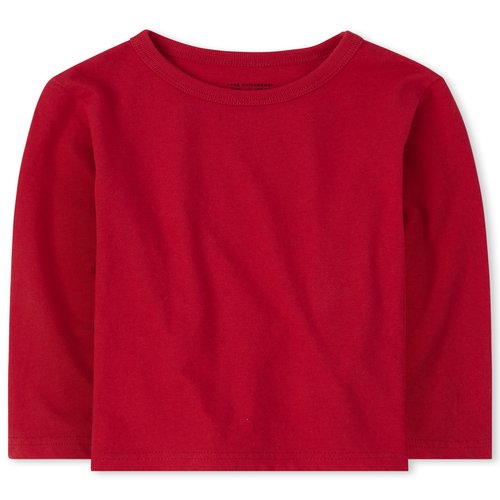 

s Baby And Toddler Boys Uniform Basic Layering Tee - Red T-Shirt - The Children's Place