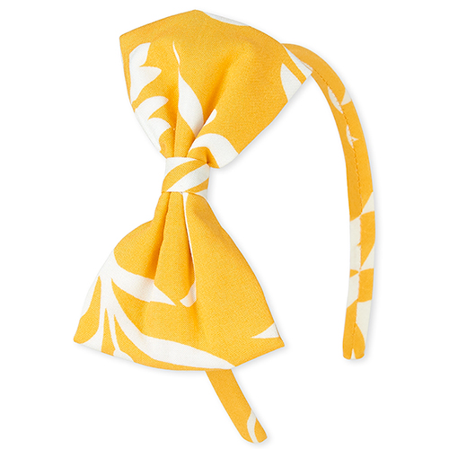 

Baby Girls Toddler Floral Bow Headband - Yellow - The Children's Place