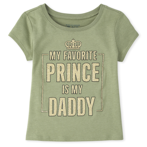 

s Baby And Toddler Foil Prince Graphic Tee - Green T-Shirt - The Children's Place