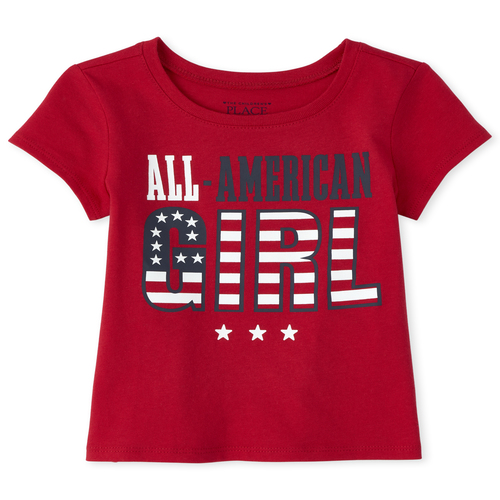 

s Baby And Toddler Matching Family Americana All American Graphic Tee - Red T-Shirt - The Children's Place