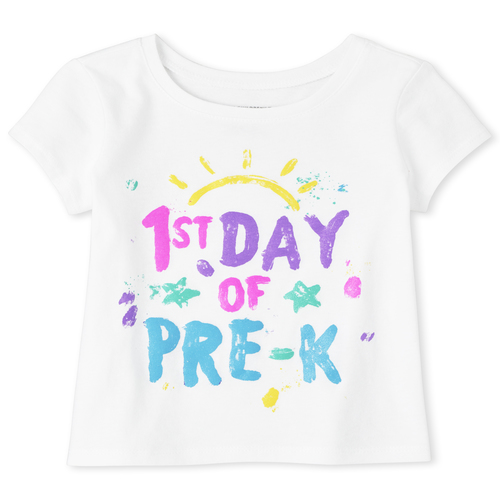

s Toddler Pre-K Graphic Tee - White T-Shirt - The Children's Place