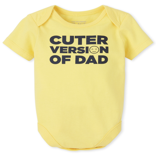 

s Baby Boys Dad Graphic Bodysuit - Yellow - The Children's Place