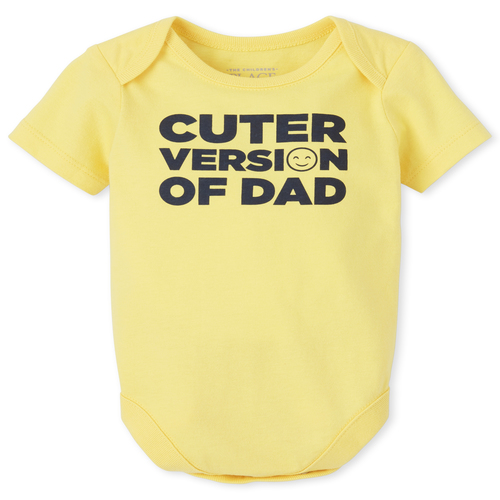 

s Baby Boys Dad Graphic Bodysuit - Yellow - The Children's Place