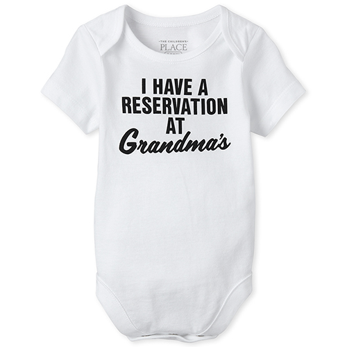 

s Unisex Baby Grandma Graphic Bodysuit - White - The Children's Place