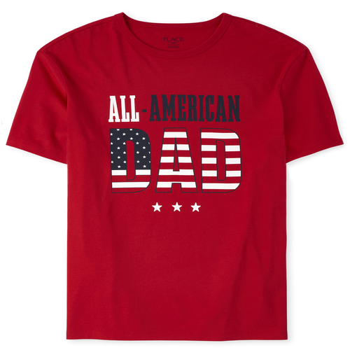 

Mens Matching Family Americana All American Graphic Tee - Red T-Shirt - The Children' Place