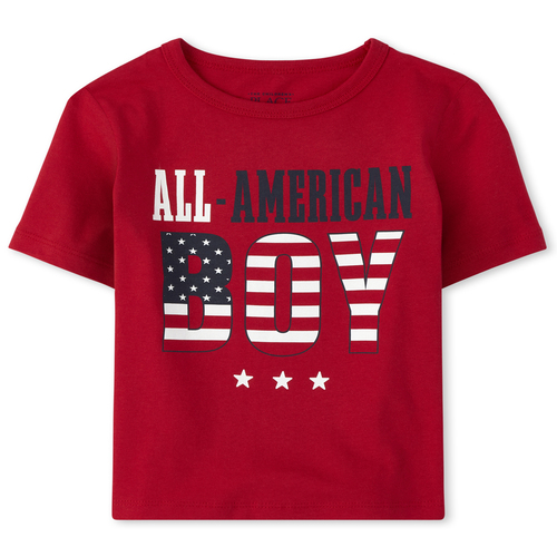 

s Baby And Toddler Boys Matching Family Americana All American Graphic Tee - Red T-Shirt - The Children's Place