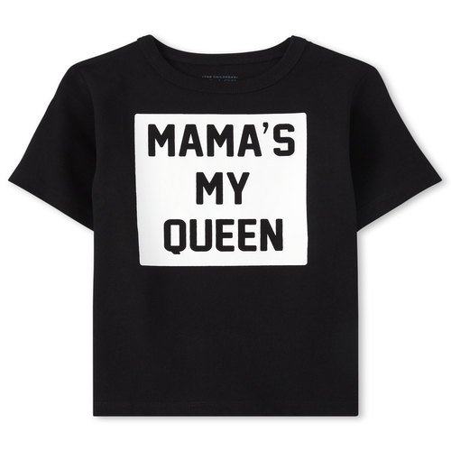 

s Baby And Toddler Boys Mama's My Queen Graphic Tee - Black T-Shirt - The Children's Place