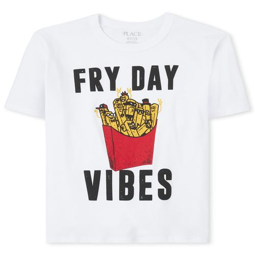 

Boys Boys French Fry Graphic Tee - White T-Shirt - The Children's Place