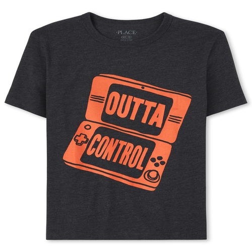 

s Boys Video Game Graphic Tee - Black T-Shirt - The Children's Place