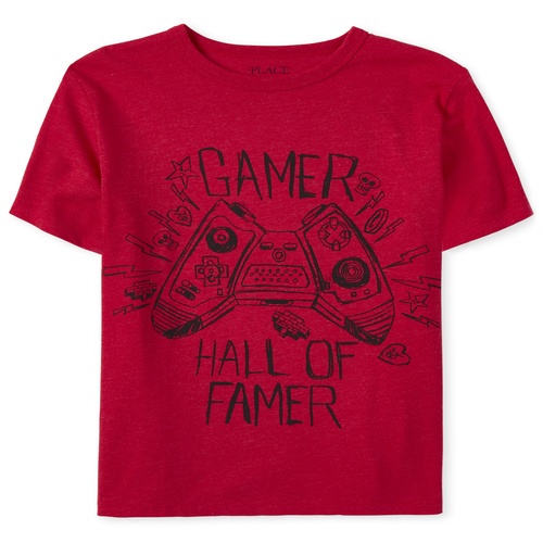 

Boys Boy Video Game Graphic Tee - Red T-Shirt - The Children's Place