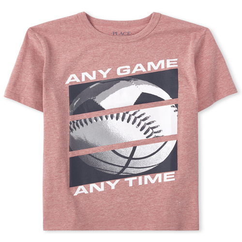 

s Boys Sports Graphic Tee - Red T-Shirt - The Children's Place