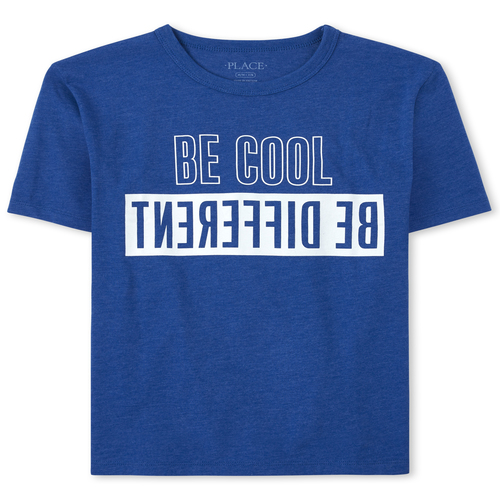 

s Boys Be Cool Graphic Tee - Blue T-Shirt - The Children's Place