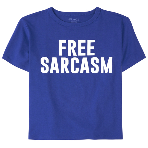 

Boys Boys Free Sarcasm Graphic Tee - Blue T-Shirt - The Children's Place