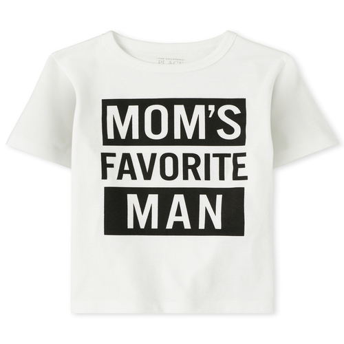 

s Baby And Toddler Boys Mom's Favorite Graphic Tee - White T-Shirt - The Children's Place