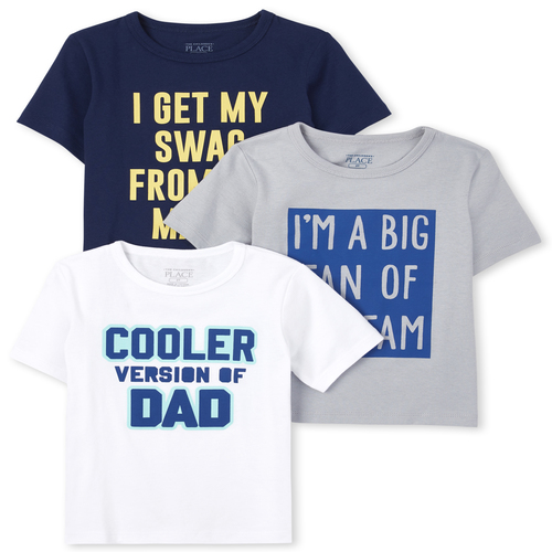 

s Baby And Toddler Boys Family Graphic Tee 3-Pack - Multi T-Shirt - The Children's Place