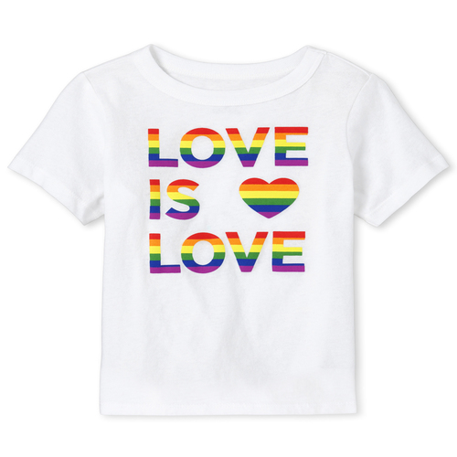 

s Unisex Baby And Toddler Matching Family Rainbow Love Graphic Tee - White T-Shirt - The Children's Place
