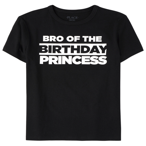 

s Boys Matching Family Birthday Graphic Tee - Black T-Shirt - The Children's Place